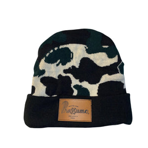 Wavy camo beanies